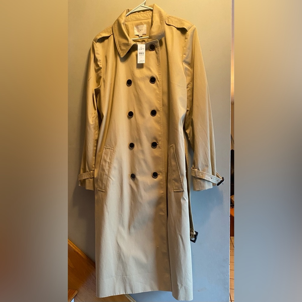 Loft XL Trench Coat Brand New with Tags in Tan